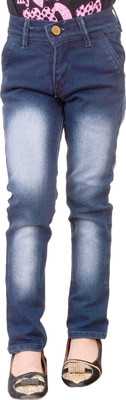 GUCHU Slim Girls Blue Jeans