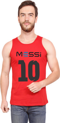 BASE 41 Graphic Print Men Round Neck Red T-Shirt