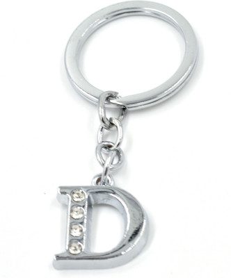 gtrp Alphabet D Metal Key Chain For Unisex with attractive Diamond Key Chain Key Chain