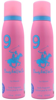 beverly hills Polo Club Sport No 9 Perfume Body Spray Combo pack of 2 (150ml each) Perfume Body Spray  -  For Women(150 ml, Pack of 2)