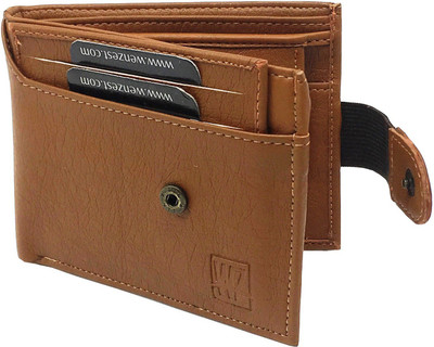 WENZEST Men Casual Tan Artificial Leather Wallet(5 Card Slots)