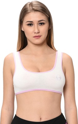 elina Women Sports Non Padded Bra(Purple, White)