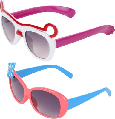 AMOUR Cat-eye, Oval Sunglasses(For Boys & Girls, Orange)