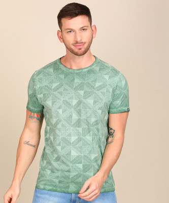 pepe-jeans-self-design-men-round-neck-green-t-shirt
