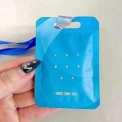 Triangle Ant Fresh Diffuser Virus Shut Out Children & Adult Portable Air Sterilization Card Air Disinfection Sterilization Card (Pack of 10)(10 x 1 Units)