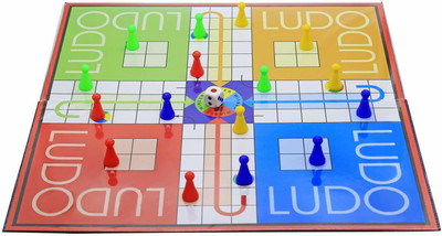 JMD Creation Rainbow Range New Ludo Snakes and Ladders Board Game (Multicolor) Strategy & War Board Game