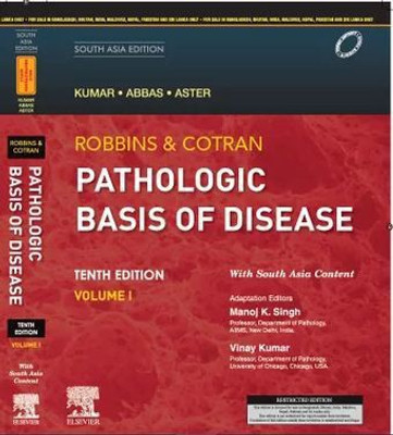 Robbins & Cotran Pathologic Basis of Disease, 10e: South Asia Edition, 2 Vol SET(English, Mixed media product, Kumar Vinay)