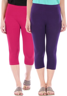 Buy That Trendz Capri Leggings Women Pink, Purple Capri