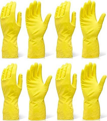 kb marty HOUSEHOLD CLeaning gloves Wet and Dry Glove Set(Extra Large Pack of 4)