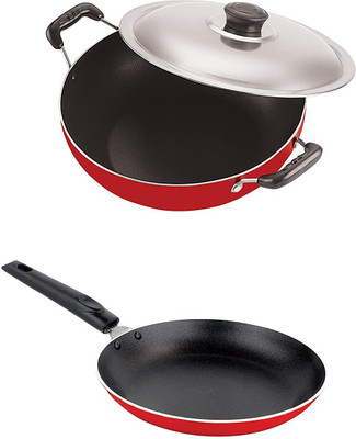 NIRLON Non-Stick Non-Stick Coated Cookware Set(PTFE (Non-stick), Aluminium, 2 - Piece)