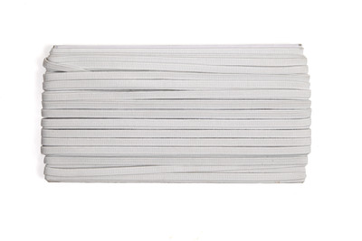 3tee Woven White Elastic(25 m)