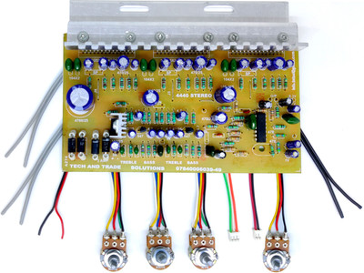 TECH AND TRADE 4440 TRIPLE IC BASED DIY HOME THEATER AUDIO AMPLIFIER CIRCUIT BOARD MUSIC MODULE KIT Sound Recorder and Sound Circuit Electronic Hobby Kit