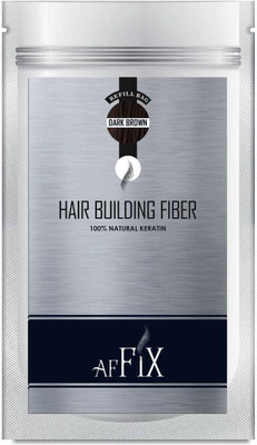 Affix Hair Fiber and Hair Volumizer For Hair Loss Dark Brown Refill Pack 20gms AfFix_2020 Extreme Hair Volumizer Hair Building Fiber(20 g)