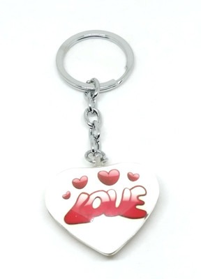 Arkanum ARK1223 Cute Love Heart Shaped Valentines Day Couple In Love Model 3 Keyring Key Chain