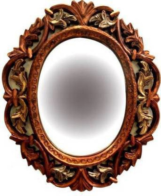 Home Collection MM-2093 Decorative Mirror(Oval Finish : glossy)