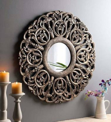 Home Collection MM-2077 Decorative Mirror(Round Finish : glossy)