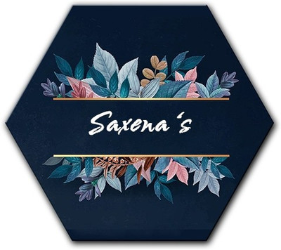 Midas Craft Polypropylene Flower Name Plate(Multicolor)