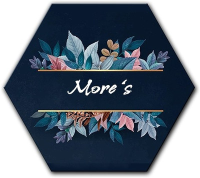 Midas Craft Polypropylene Flower Name Plate(Multicolor)
