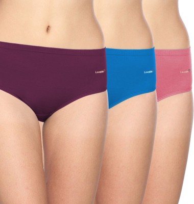 [Size S] Lovable Women Hipster Multicolor Panty (Pack of 3)
