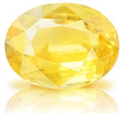 Aanya Jewels Yellow Stone Sapphire Pukhraj 5.25 Carat Ratti Certified Energized Loose Gemstone Sapphire Stone