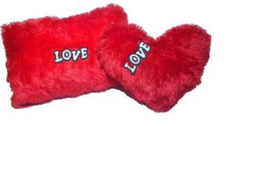 Global Gifts Polyester Fibre Solid Cushion Pack of 2(Multicolor)