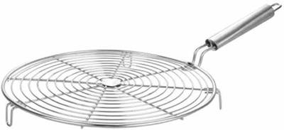 JHTH  Roster Papad Roti Stand Charcoal Stainless Steel Grill Roast Grill Stand Charcoal Hand Warmer Rack Stand Round Shape Size 8 Inch 1 kg Roaster  (Steel)