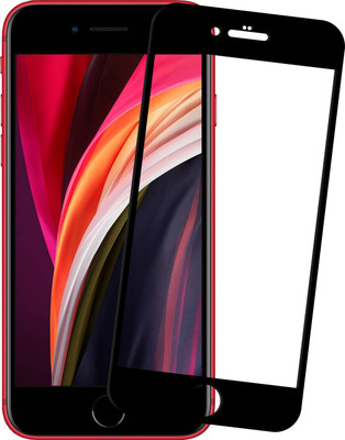 Karpine Edge To Edge Tempered Glass for Apple iPhone SE 2020(Pack of 1)