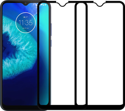 Karpine Edge To Edge Tempered Glass for Motorola Moto G8 Power Lite(Pack of 2)