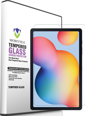 MOBIVIILE Edge To Edge Tempered Glass for Samsung Galaxy Tab S6 Lite 10.4 inch(Pack of 1)