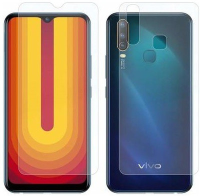 WowSimp Front and Back Tempered Glass for Vivo U10, Vivo Y12, Vivo Y15, Vivo Y17(Pack of 1)