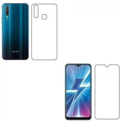 WowSimp Front and Back Tempered Glass for Vivo Y12, Vivo Y15, Vivo Y17(Pack of 1)