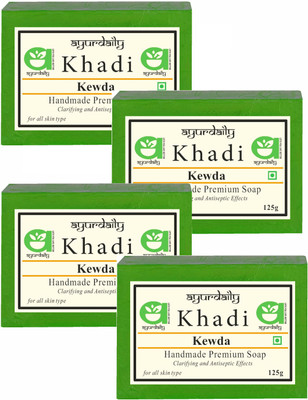 Ayurdaily Natural Kewda Soap(4 x 125 g)
