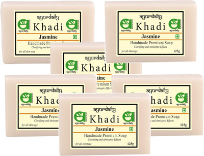 Ayurdaily Natural Jasmine Soap(6 x 125 g)