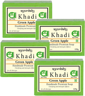 Ayurdaily Natural Green Apple Soap(4 x 125 g)