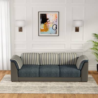 Godrej Interio Broadway Fabric 3 Seater  Sofa