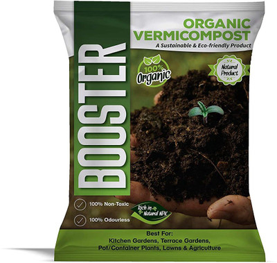TRADITIONAL TRENDZZ ™ XL-81 - BOOSTER Organic Vermicompost Fertilizer Manure for Plants - 4.5Kgs Potting Mixture(4.5 kg, Powder)