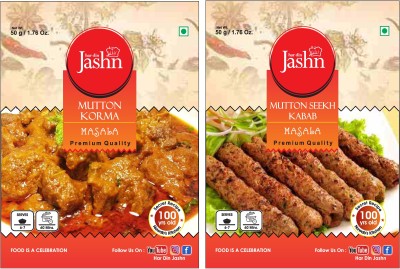 har din jashn Har Din Jashn Masala Combo Pack of 2 ( Mutton Korma & Mutton Seekh Kabab )(2 x 50 g)