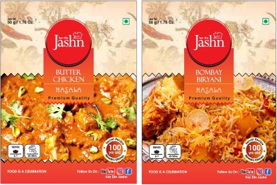 har din jashn Jashn Combo Pack of 2 ( Butter Chicken & Bombay Biryani )(2 x 50 g)