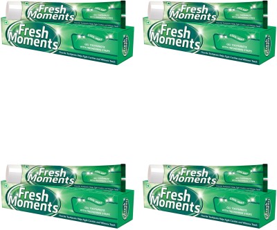 fresh moments Gel Toothpaste (100g*4) Toothpaste(400 g, Pack of 4)