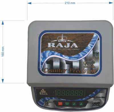 RAJA Mini Dual Led High Precision Digital Electronic Weighing Scale 30Kg for Shop Weighing Scale(Multicolor)