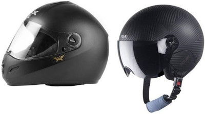 Steelbird 2 Dashing Motorbike Helmet Motorbike Helmet(Black)
