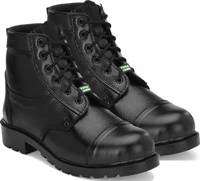Para Commando Genuine Leather Army Boot Shoes Boots For Men(Black , 6)
