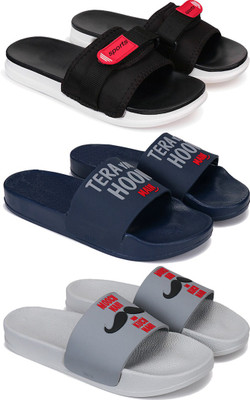 Earton Men Slides(Multicolor , 7)