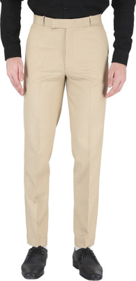 KANU FASHION WORLD Regular Fit Men Cream Trousers