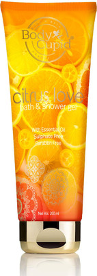 Body Cupid Citrus Love Shower Gel - 200 mL - No Sulphates,No Parabens(200 ml)