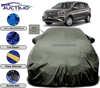 AUCTIMO Car Cover For Maruti Suzuki Ertiga (With Mirror Pockets)(Green)