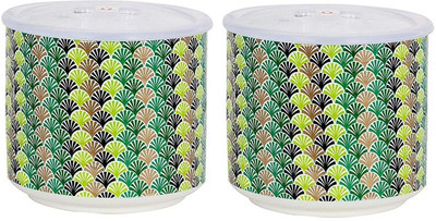 SAURA Plastic Utility Container  - 800 ml(Pack of 2, Green)