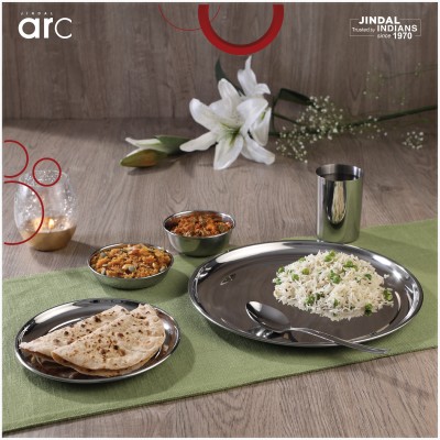 Jindal ARC Pack of 36 Stainless Steel Dinner Set(Silver)