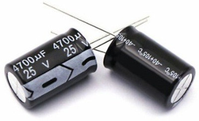 RISARYA KIT OF 5PCS OF 4700UF/25V ELECTROLYTIC CAPACITOR Electronic Components Electronic Hobby Kit