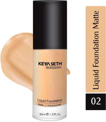 KEYA SETH AROMATHERAPY Full Coverage Liquid Matte Foundation-Shade 02 Foundation(Shade 02, 30 ml)